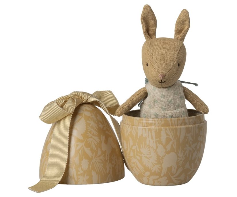 Veľkonočné vajíčko so zajačikom Small Cream yellow