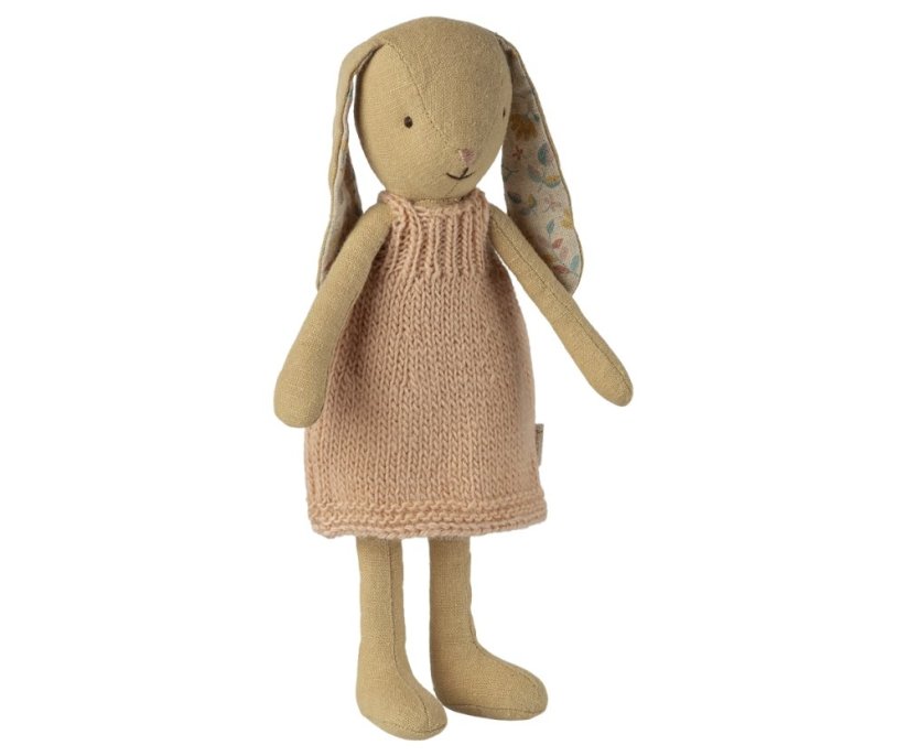 Zajačik Veľkosť 1 Pletené šaty Cream Yellow