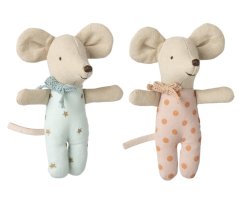 Dvojičky Baby myšky v škatuľke od zápaliek