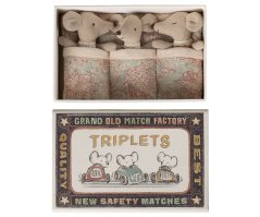Trojičky Baby myšky v zápalkovej škatuľke