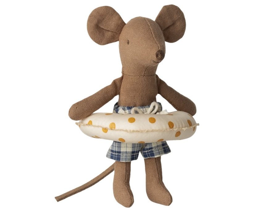 Plážová myška s plavákom Malý brat Yellow dots