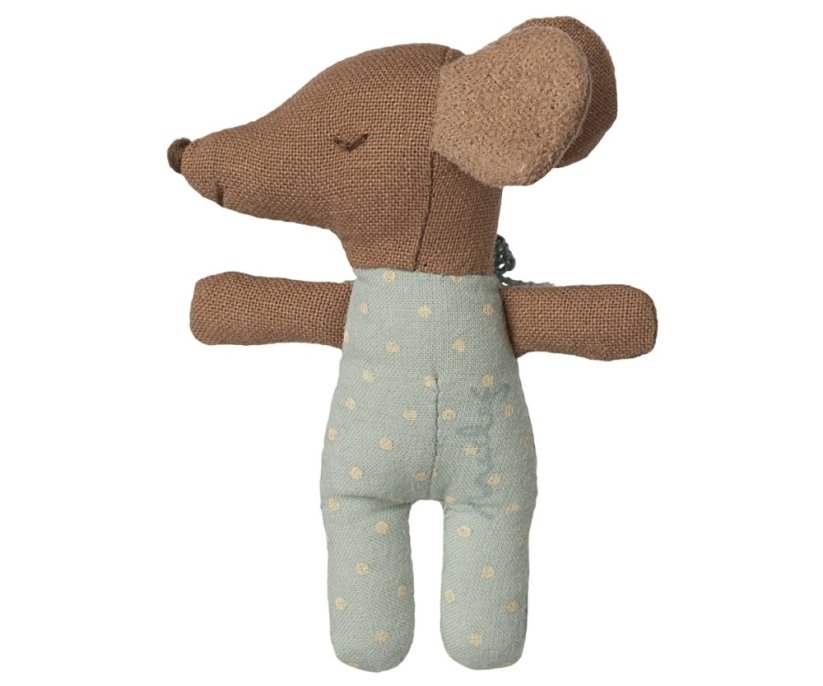 Spiaca myška v krabičke od zápaliek Blue