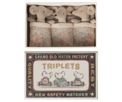 Trojičky Baby myšky v zápalkovej škatuľke