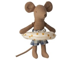 Plážová myška s plavákom Malý brat Yellow dots