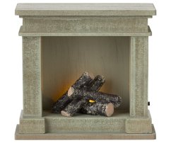 Miniatúrny krb Dusty green