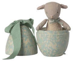 Veľkonočné vajíčko s jahniatkom Small Dusty mint