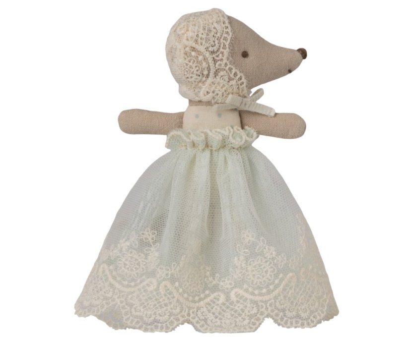 Baby myška v šatách Mint