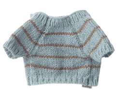 Pletený sveter pre šteniatka Dusty blue
